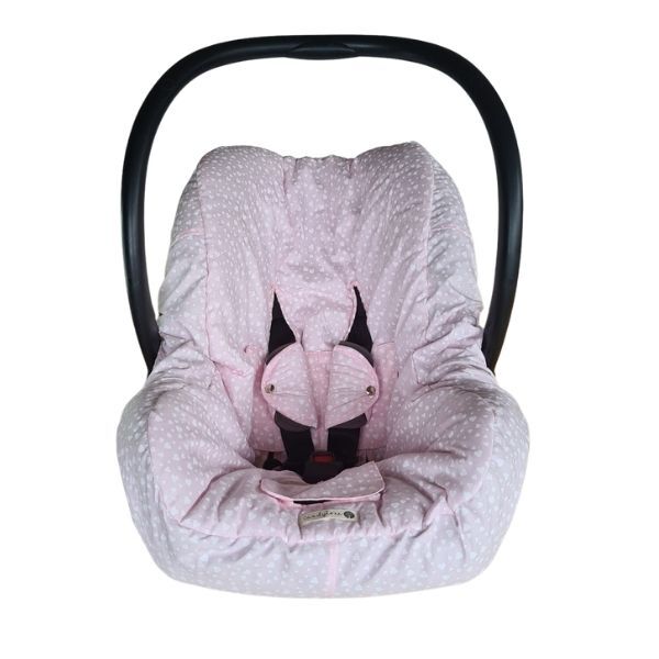capa bebe conforto coraçoes rosa 1
